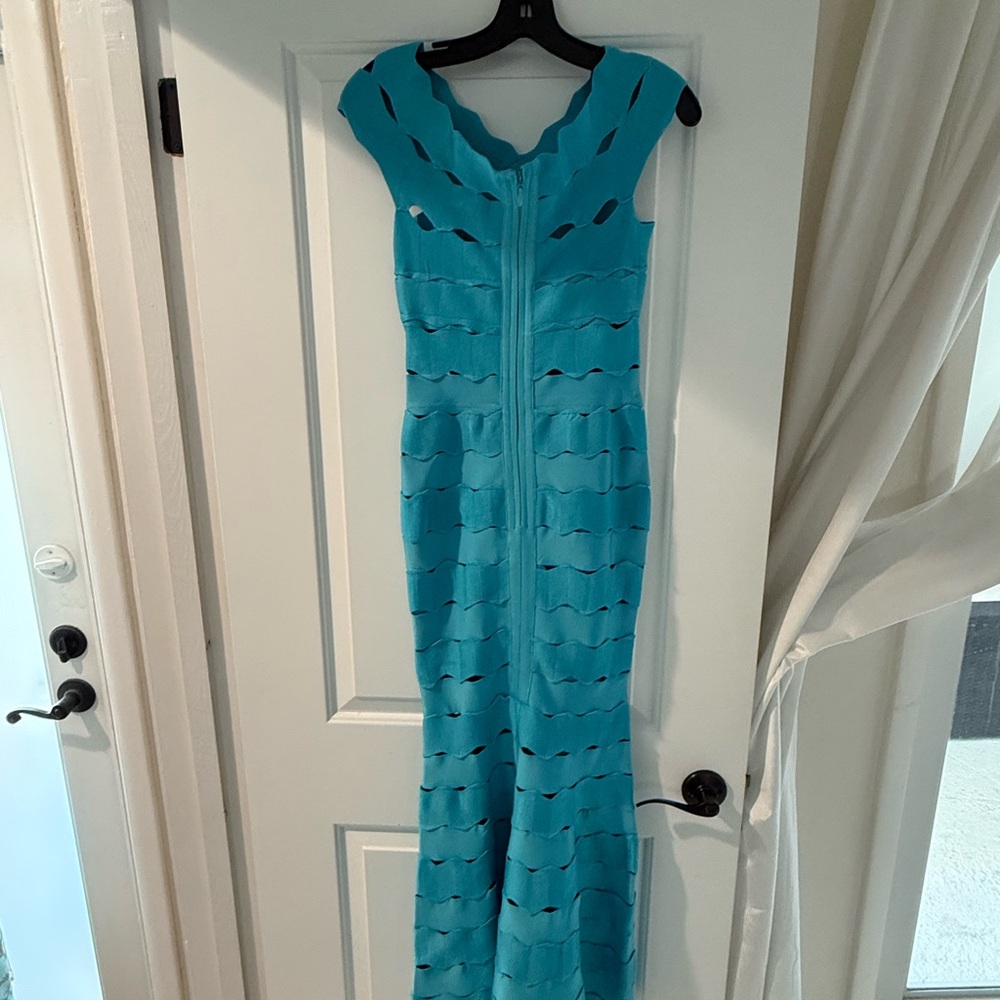Turquoise Bandage Dress